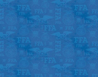 FFA® Forever Blue® Refreshed Tonal Logos Blue for Riley Blake