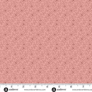 Sewing Basket Azalea Rose Quartz by Laundry Basket Quilts for Andover