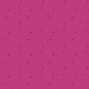 May include: A pink background with a repeating pattern of small black and white shapes, including hearts, stars, circles, and crosses.