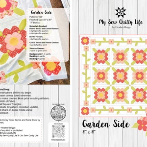 Garden Side Quilt Pattern by My Sew Quilty Life - Etsy