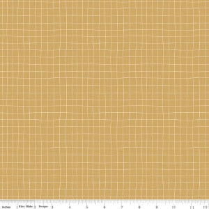May include: A seamless pattern of a grid with white lines on a mustard yellow background.