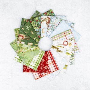 Santa&#39;s Tree Farm Precuts by Lisa Audit for Riley Blake Designs