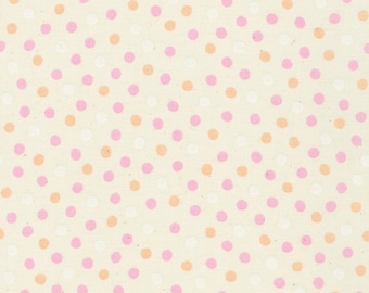 Polka Dot Multi Peach Ki-Mama by Sevenberry for Robert Kaufman