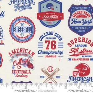 Play Ball Champions Patchwork Chalk by Moda Fabrics