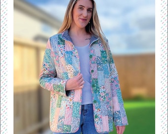 Laura Jacket Pattern | Quilted Jacket | XS - XXL | From Melly & Me