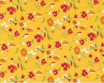 Story Time Playful Daisy Yellow from Moda
