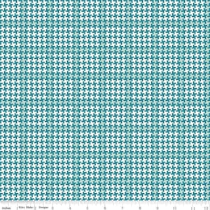 Enchanted Meadow Houndstooth Azure for Riley Blake Designs
