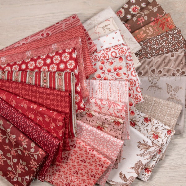 Cocoa and Pink Yardage Etsy