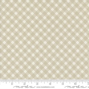 Snowman Gatherings IV Window Pane Taupe by Primitive Gatherings for Moda Fabrics