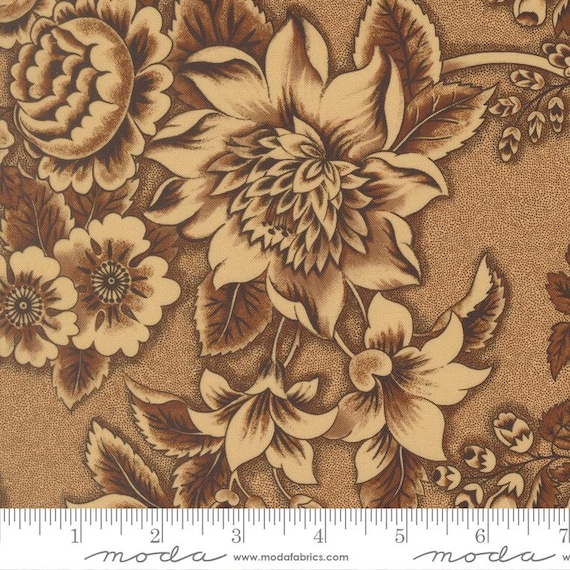 Miss Mollie Floral Abundance Chocolate by Betsy Chutchain for Moda Fabrics