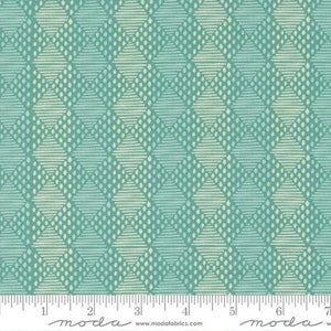 Cadence Stripes Teal by Crystal Manning for Moda Fabrics
