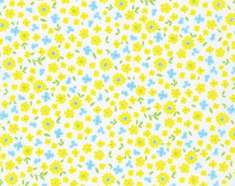 Handworks Home Floral Yellow from Robert Kaufman