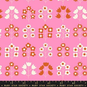 Petunia Bouquet Flamingo by Kimberly Kight for Ruby Star Society