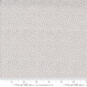 Itty Bitty Background Gatherings Little Leaf Grey by Primitive Gatherings for Moda Fabrics