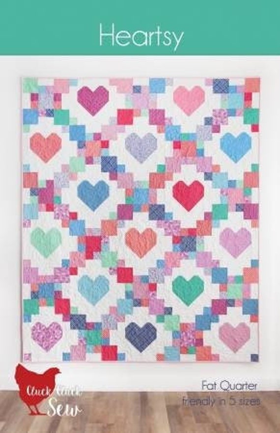 Heartsy Quilt Pattern by Cluck Cluck Sew Etsy