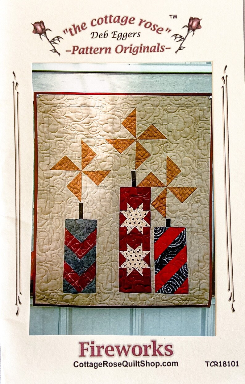 Fireworks Quilt Pattern by the Cottage Rose Etsy