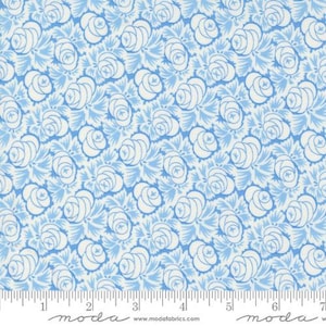 Denim and Daisies Oklahoma Rose Stonewashed by Fig Tree Co for Moda Fabrics