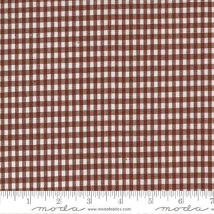 Vista WOVENS Gingham Rust by Pieces to Treasure for Moda Fabrics