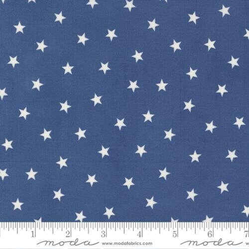 Sunrise Side Sparse Star Blue by Minick & Simpson for Moda Fabrics