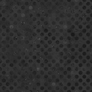 May include: A dark gray, textured background with a repeating pattern of dark gray circles. Some circles have a speckled appearance, creating a subtle contrast. The overall design has a grunge or industrial aesthetic.