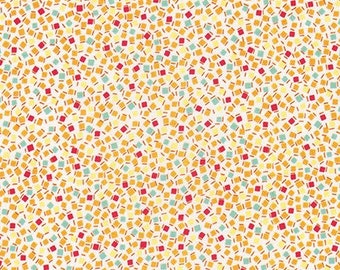 Darlene&#39;s Favorites Mango Geometric for Robert Kaufman| 1930’s Reproduction Fabric END OFBOLT