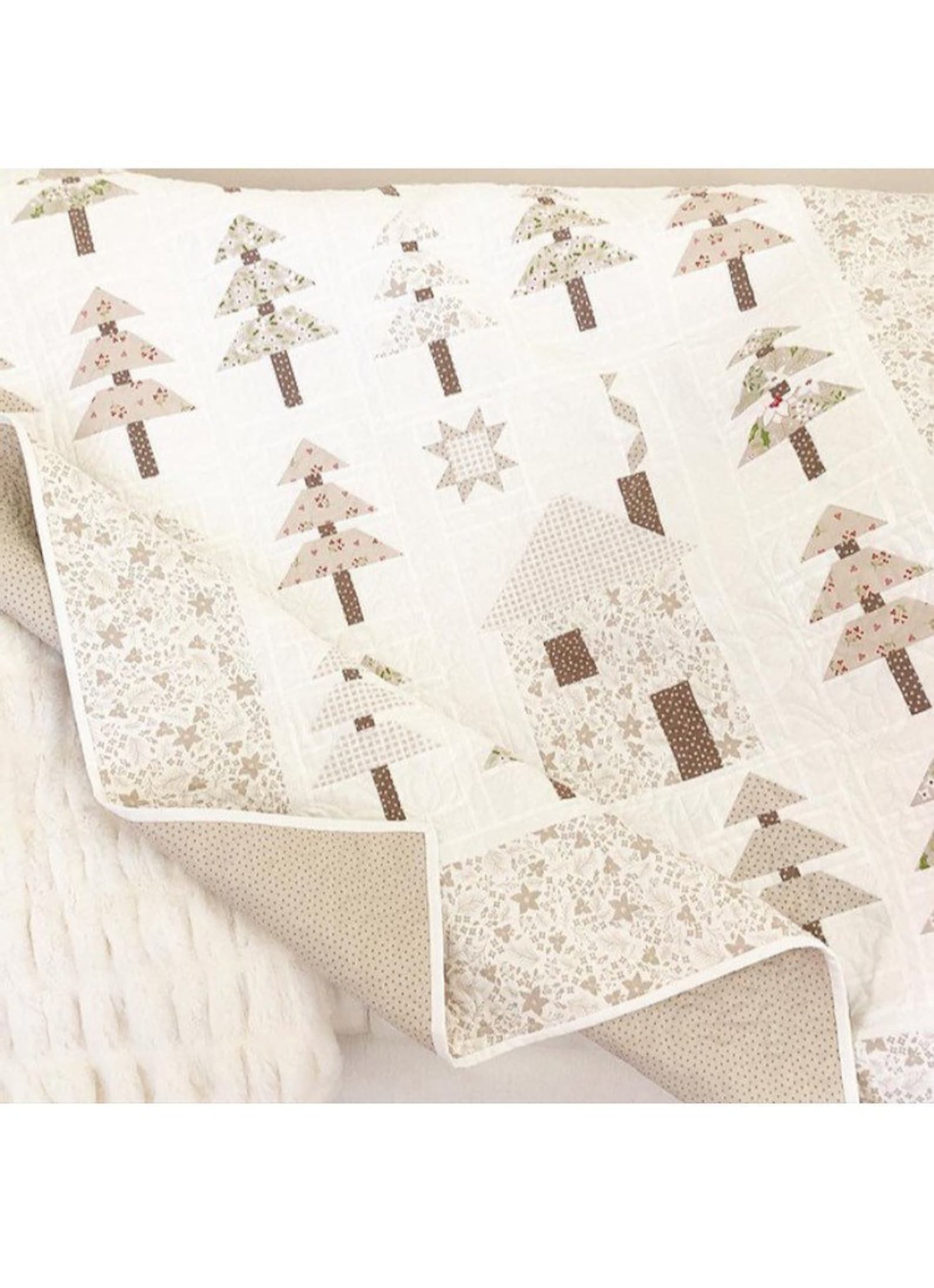 Silent Night Quilt Kit Featuring the Pattern Basket Etsy