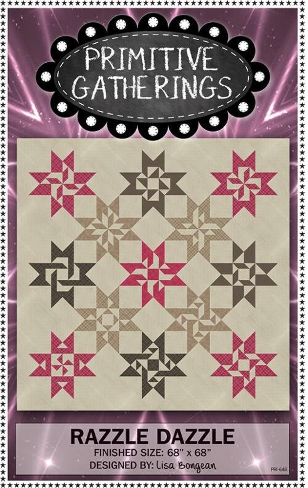 Razzle Dazzle Quilt Pattern by Primitive Gatherings Etsy