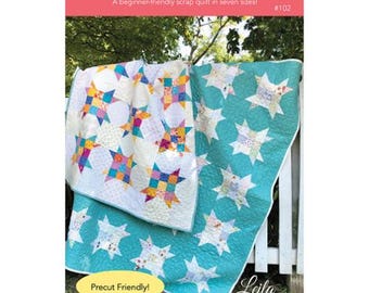 9 Patch Scrappy Stars by Leila Gardunia