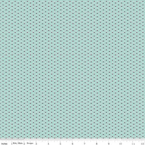Mint for You Scallops Sea Glass by Melissa Mortenson for Riley Blake Designs