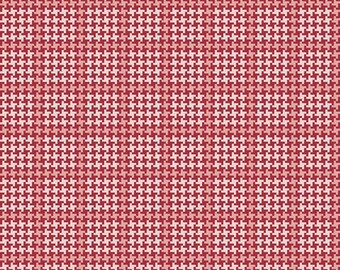Enchanted Meadow Houndstooth Red for Riley Blake Designs