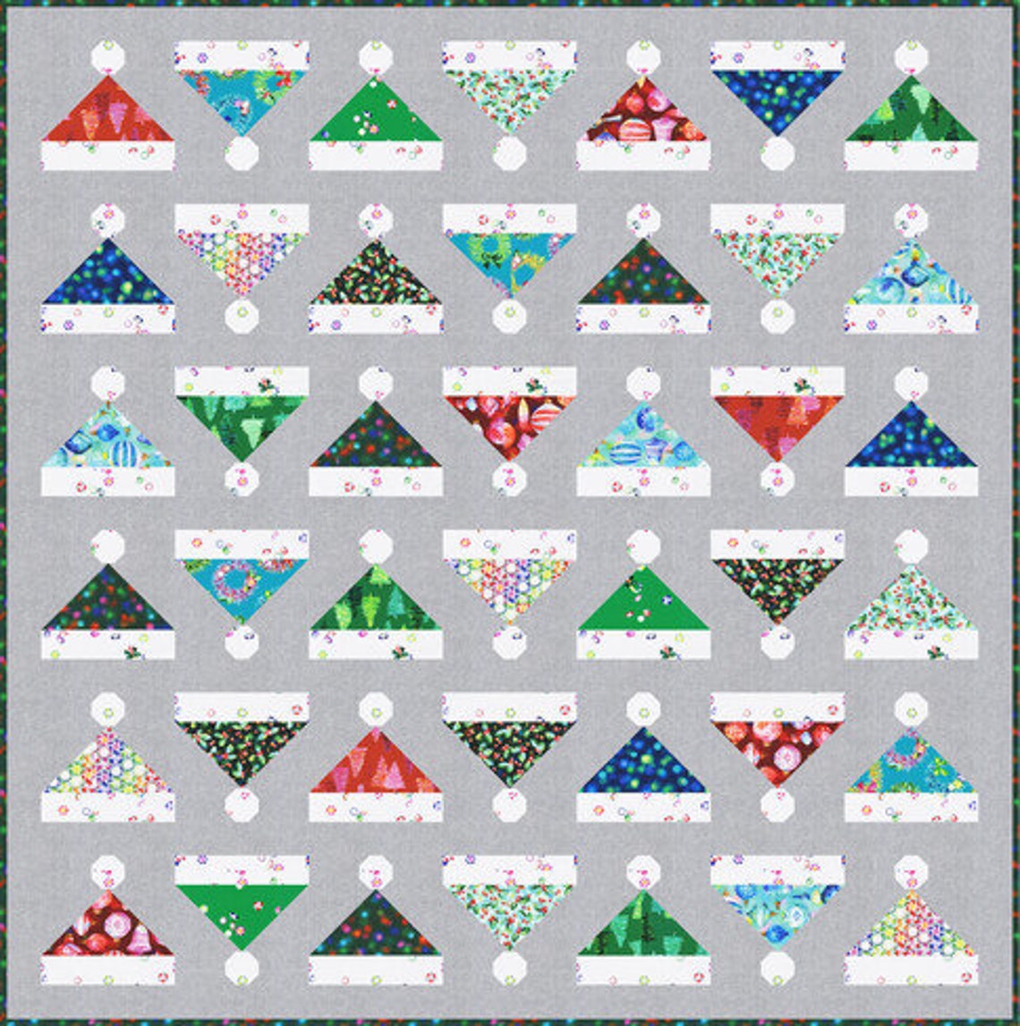 Kris Kringle Quilt Kit Featuring Pen Paper Patterns Etsy