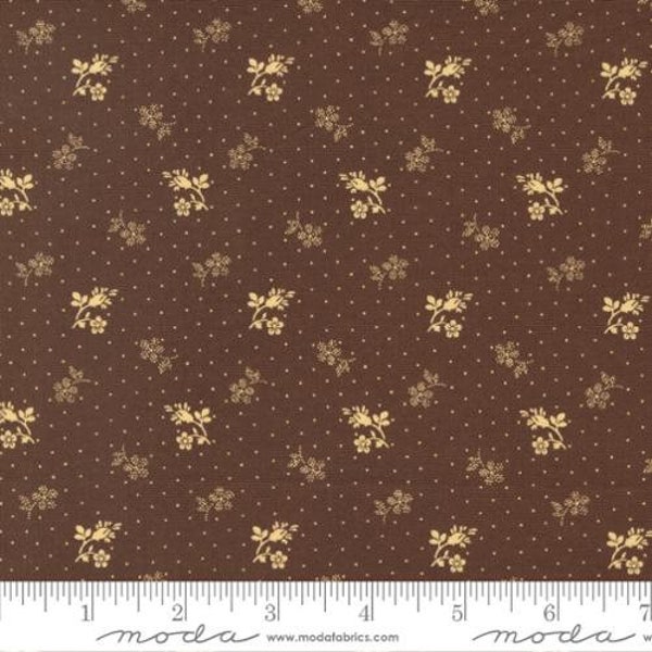 Amelias Blues Bloomers Chocolate by Betsy Chutchian for Moda Fabrics