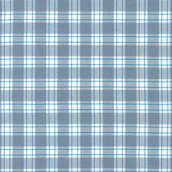 Kitchen Window Wovens Plaid in Dusty Blue Kitchen Window Wovens Plaid in Dusty Blue