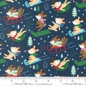 Hello Holidays Reindeer Night Sky by Abi Hall for Moda Fabrics