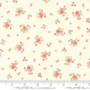 Etchings Peaceful Posies Parchment by Howard Marcus & 3 Sisters for Moda Fabrics