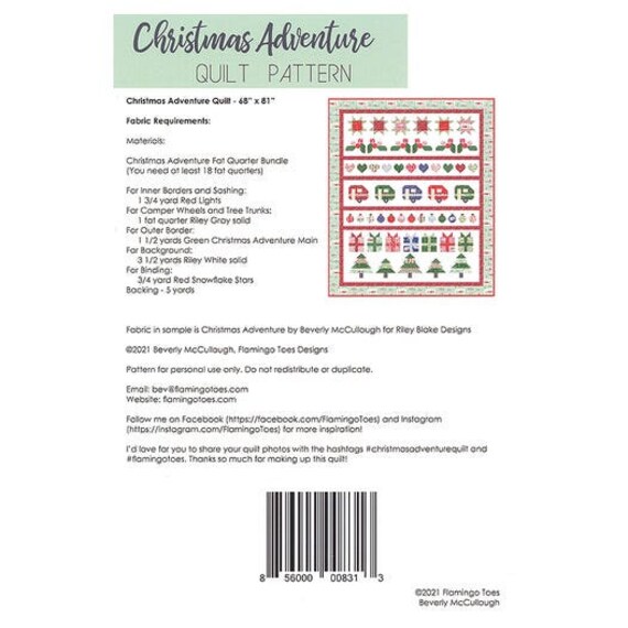 Christmas Adventure Jelly Roll (40 pcs) by Beverly McCullough for Riley  Blake