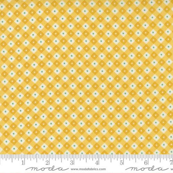 30's Playtime Yellow Picnic Check for Moda Fabrics