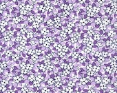 Basket of Blooms Floral Cluster Lavender for Robert Kaufman 1930 s Reproduction Fabric