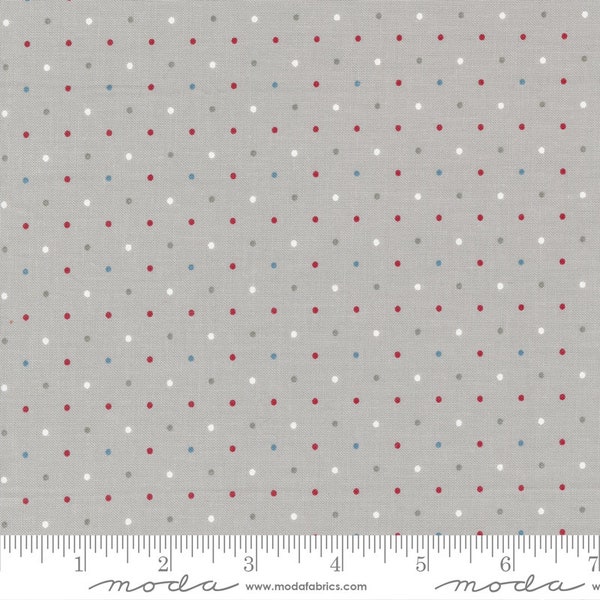 Old Glory Magic Dots Silver by Lella Boutique for Moda Fabrics