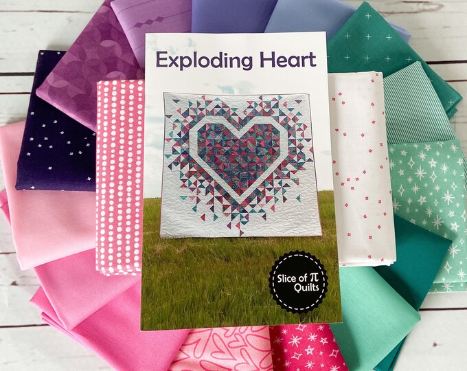 Exploding Hearts Quilt Kit Etsy