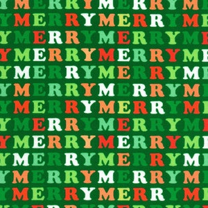 Merry Cheer Merry Green by Ann Kelle for Robert Kaufman