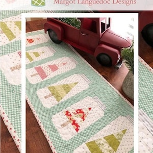 Christmas Jar Table Runner Pattern from the Pattern Basket
