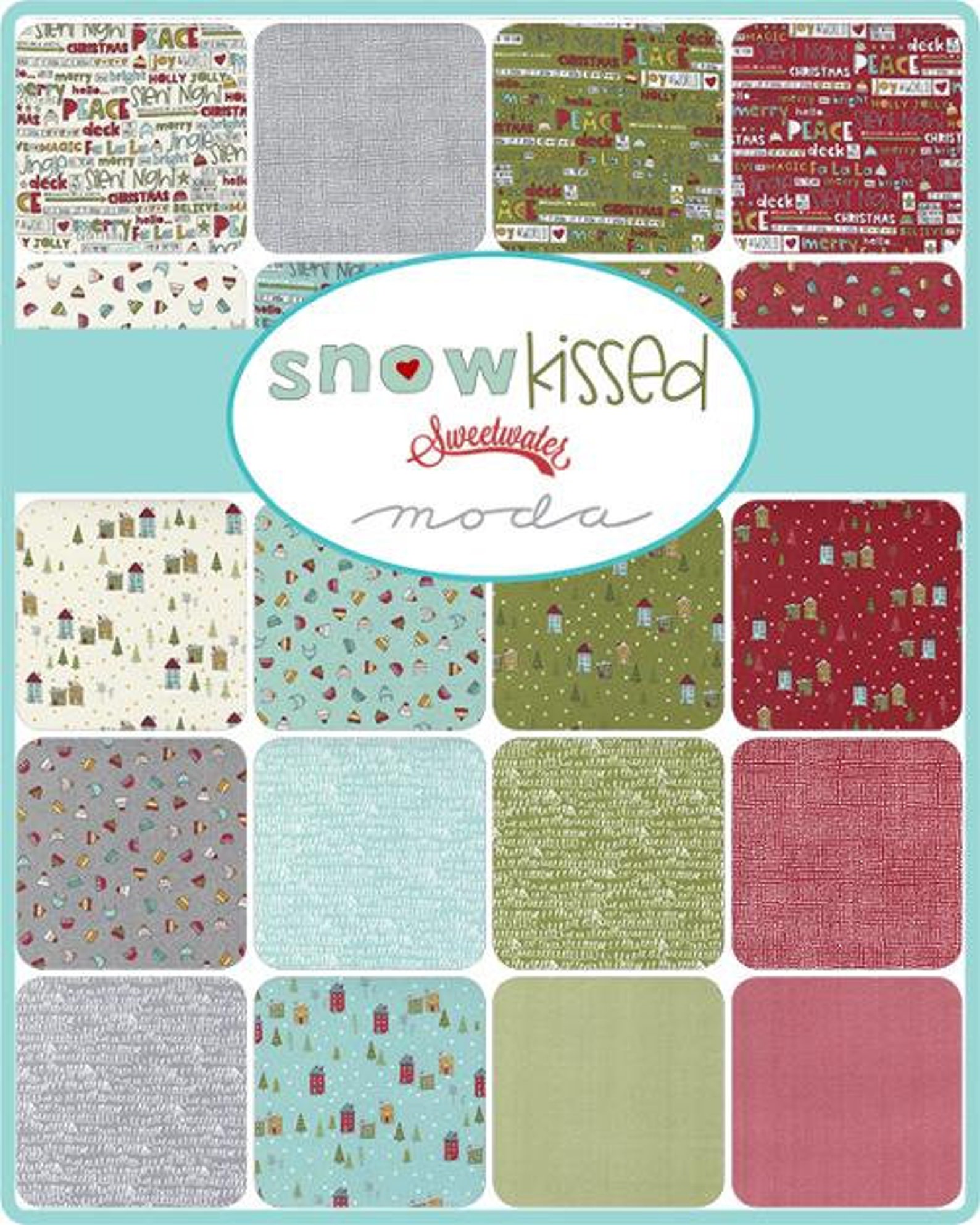 Snowkissed Countdown Red Pine by Sweetwater for Moda Fabrics Etsy