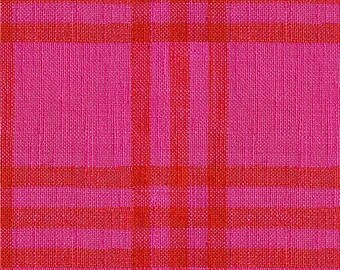 Warp & Weft Mystic Fable Horizon Plaid Chore Coat Pink by Alexia Abegg for Ruby Star Society