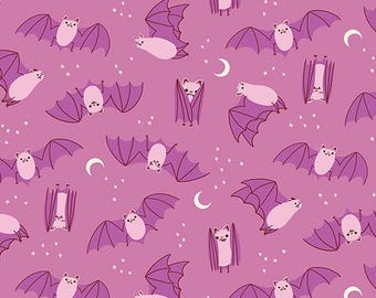 Freaky Familiars Fat Bats Heliotrope by Ruby Star Society