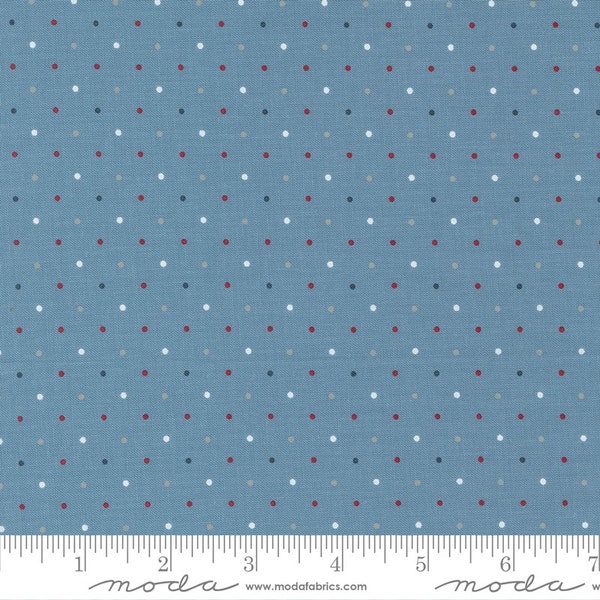 Old Glory Magic Dots Sky by Lella Boutique for Moda Fabrics