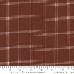 Vista WOVENS Check Rust by Pieces to Treasure for Moda Fabrics