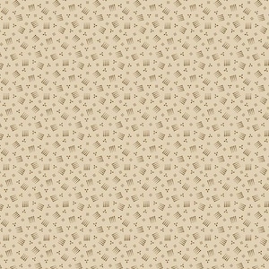 Sample Shirtings Dotted Squares Brown by Paula Barnes for Marcus Fabrics