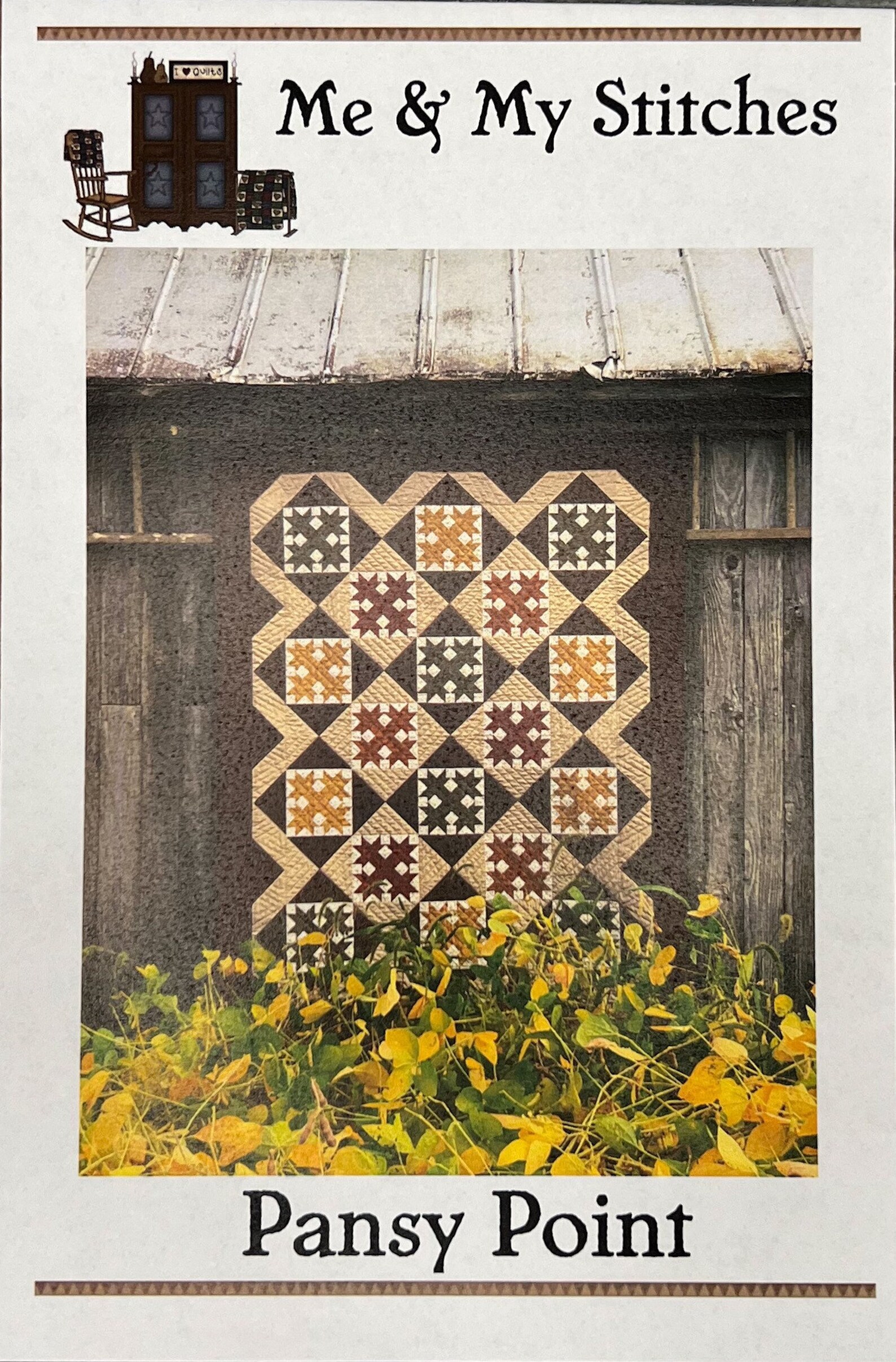 Pansy Point Day Quilt Pattern by Me & My Stitches Etsy