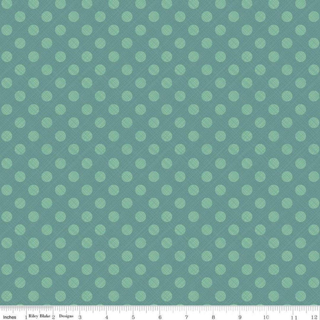 Snowed In Sketched Dot Teal for Riley Blake - Etsy Österreich